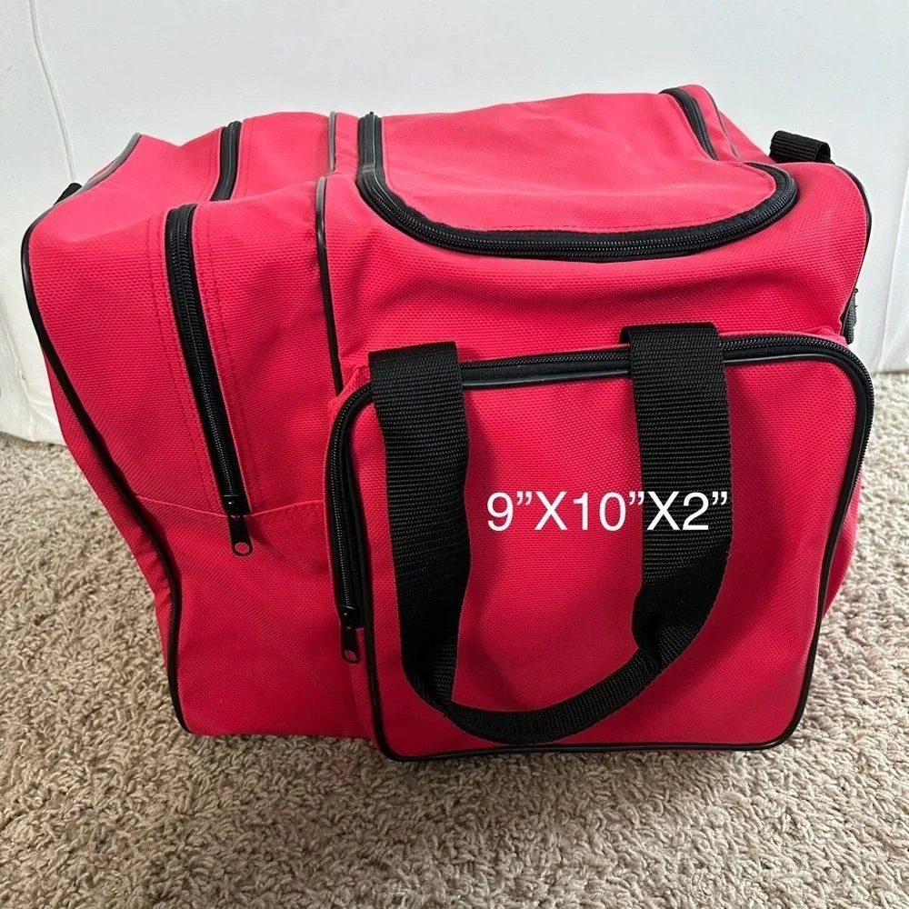 Red and Black Roomy Travel Duffle Bag
